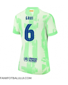 Barcelona Paez Gavi #6 Tricou Fotbal Replică 2024-25 Femei Treilea